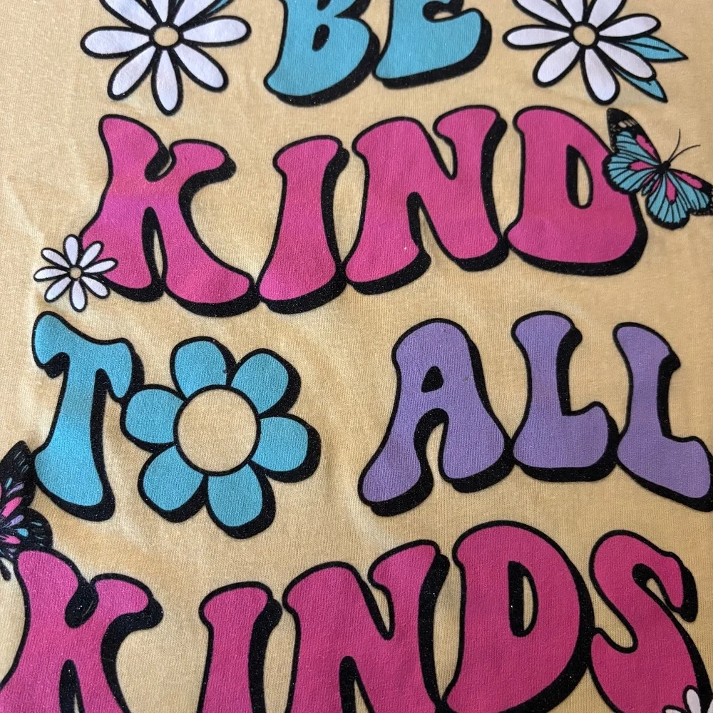 Children’s Place Girls Be Kind Graphic Tee Shirt Size M NEW WITH TAGS